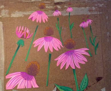 Cone flower layout